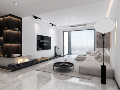 绿地世纪城100平简约三居装修案例