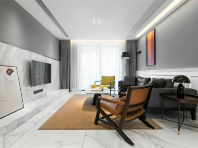 保利鑫城89平轻奢二居装修案例