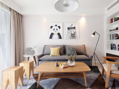 海尔滟澜公馆120平现代简约三居室装修案例