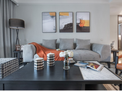 翠湖御景南区115平米现代简约三居装修案例