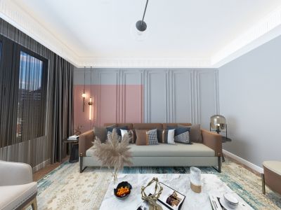 尚品观景国际二期128平米混搭二居装修案例