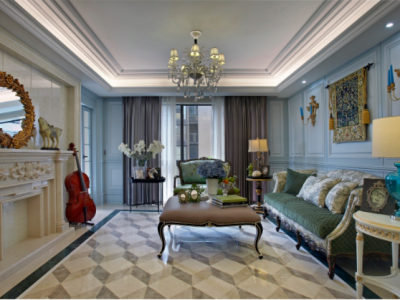 民富园小区130平米法式三居装修案例
