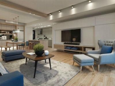 城泰枫华天成117平现代风格装修案例