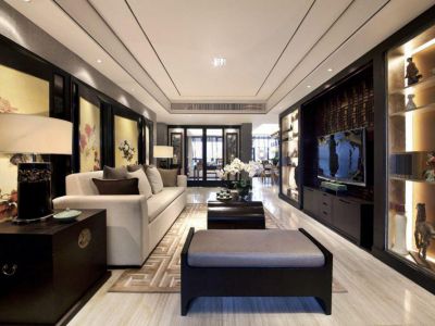 哈佛园100平中式风格装修案例