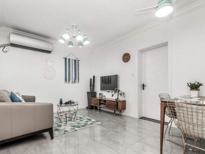 楚岳山庄108平米混搭三居室装修案例