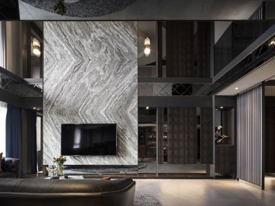 新城璞樾门第290平米别墅现代简约风格装修案例