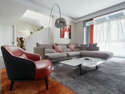 金色溪泉湾三居室118平方现代风格装修案例