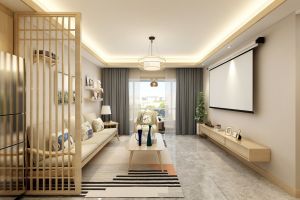 [济南绿橙装饰]117㎡三室两厅，宁静典雅的日式原木风