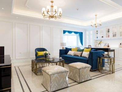 华润昆仑御160平欧式三居装修案例