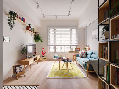 怡和嘉园北欧风格89平米二居室装修案例