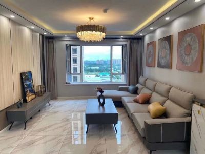 海赋尚城130平三居室现代简约装修案例