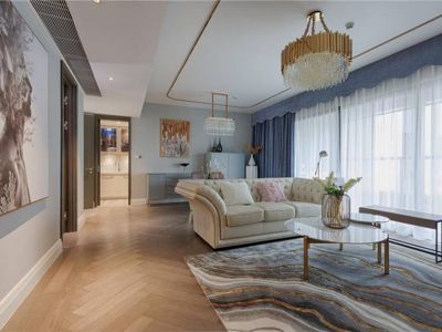 高迪墨香郡现代风格126平米三居室装修案例