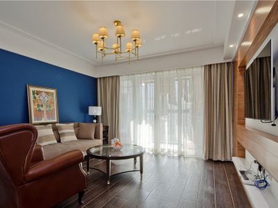 恒大滨江左岸混搭风格110平米三室两厅装修案例