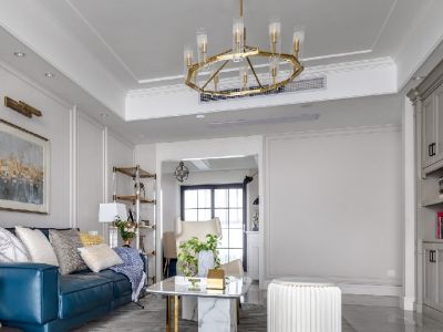 蓝光·星星国际美式风格168平米四居室设计图案例