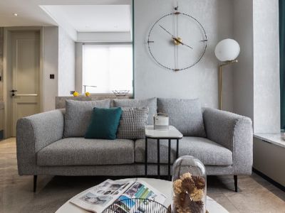 蓝光·星悦半岛北欧风格140平米三居室装修设计图案例