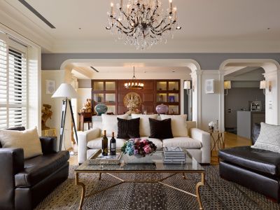 恒大林溪郡四居室142方美式风格装修案例