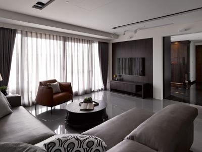 中建芙蓉和苑三居107方现代风格装修案例