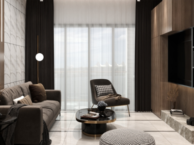 万基·温莎小镇美式风格119平米三居室装修设计图案例