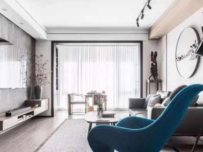 中海上园湾新中式风格149平米装修案例