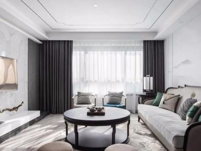 新希望锦麟芳华新中式风格121平米装修案例