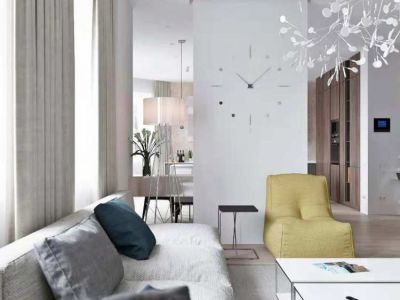 福晟钱隆世家三居98方简约风格装修案例