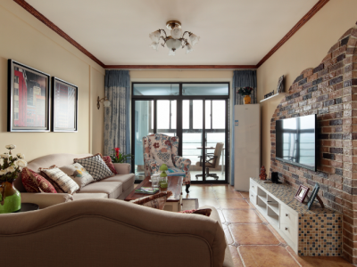 科大佳园119方三居美式风格装修案例