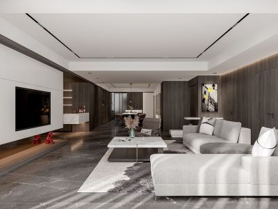 佳兆业和光雅院现代风格273平米装修案例