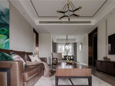 银色家园106平米简约风格装修案例