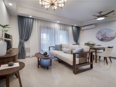 鼎和家园102平米现代风格装修案例