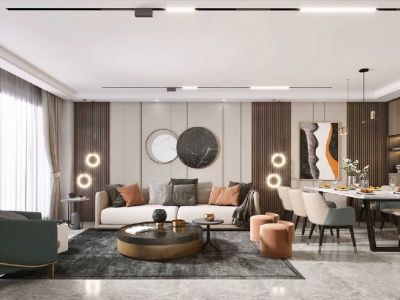 三园新城佳苑121平米新中式风格装修案例