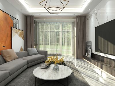 银州区常青郡145平米三居现代风格