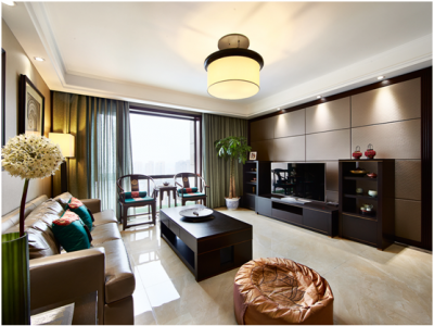 金泰尚城140平现代简约四居室装修案例