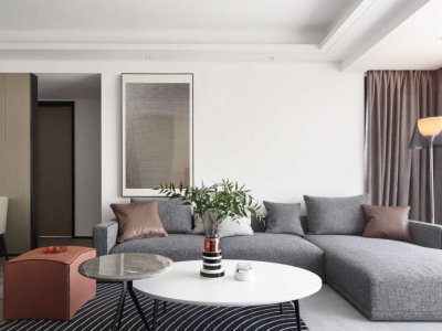 恒宇国际华府现代风格120平米三居室装修设计图案例