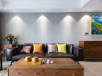 世豪嘉柏130平三居室现代简约风格装修案例