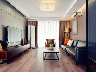 翡翠一品现代简约风143平米三室两厅装修案例