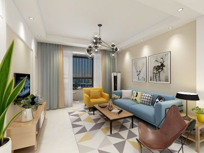 博临臻品觀邸北欧风格三居装修案例