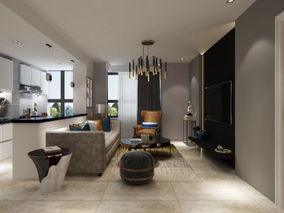 好城·桑旦林80平米二居室现代简约风格装修案例