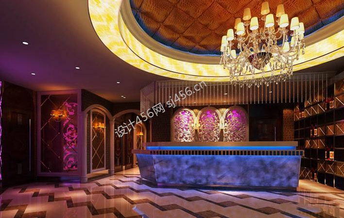 600平米大型现代KVV收银台装修效果图