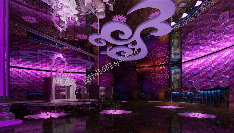 600平米大型现代KVV包间吊顶装修效果图