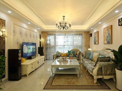 中福公园里欧式风格141平米四室两厅装修案例