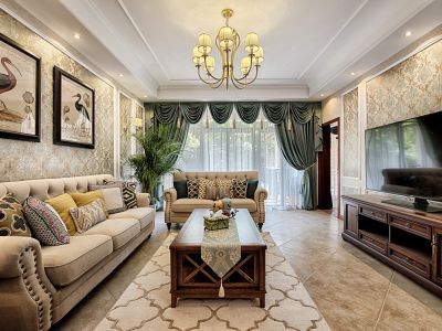 广济府乡村美式142平米四室两厅装修案例