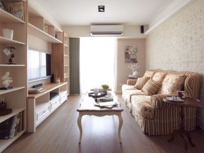 实地黄冈蔷薇国际文艺田园114平米三室两厅装修案例