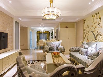 九城新天地简欧风格142平米四室两厅装修案例