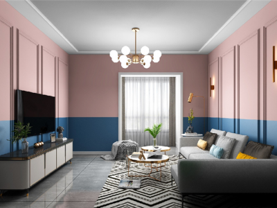 永升新城北欧风格95平米三居室装修案例