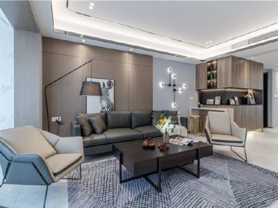 中山时代倾城三居105方现代风格装修案例