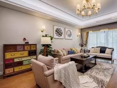 锦绣海湾城三居107方简欧风格装修案例