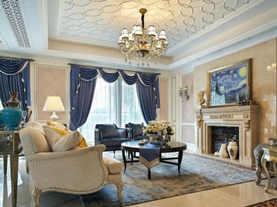 金水湾四居室135平方欧式风格装修案例