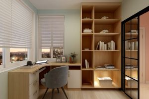 [成都家和装饰]独特创意的小书房设计，5种不同风格案例