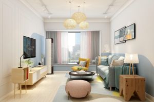 [济南宝境装饰]127m2北欧三居室，感受爱情海的浪漫生活