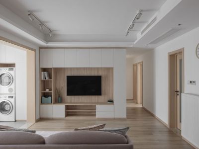 永康城市花园109平米简约二居装修案例